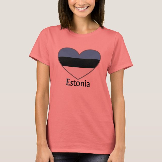 Camiseta Estonia del Corazón (Anverso)