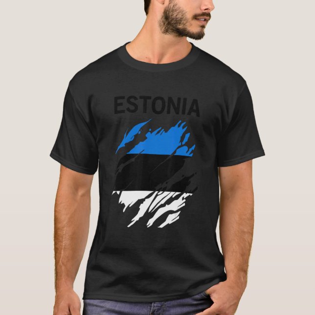 Camiseta Estonia Flag (Anverso)
