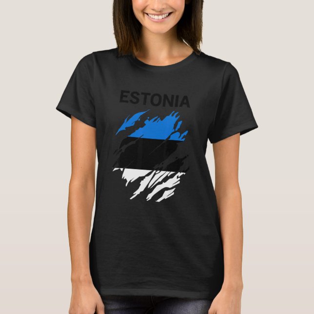 Camiseta Estonia Flag (Anverso)