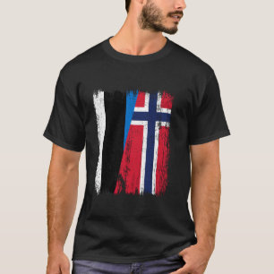 Camiseta Estonia Noruega semi bandera Ancesor estonio norue