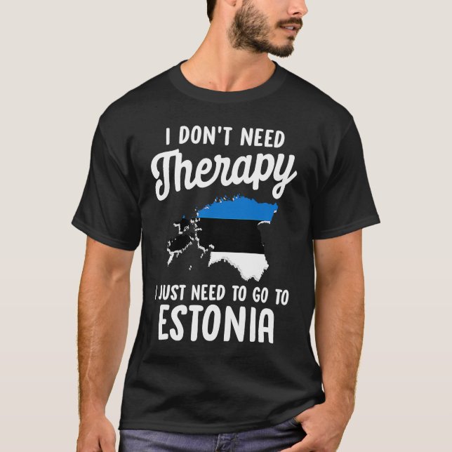 Camiseta Estonian Estonia Distressed Map Flag Estonians (Anverso)