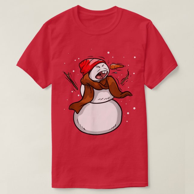 Camiseta Estornudo de hombre de nieve (Diseño del anverso)