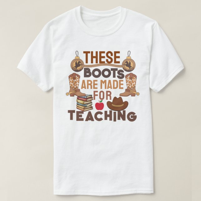 Camiseta Estos botes se hacen para la enseñanza (Diseño del anverso)