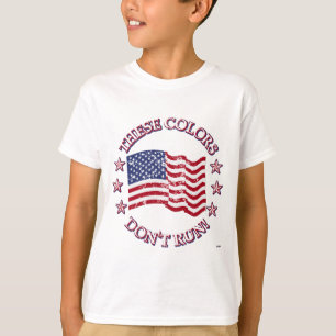 Camiseta ¡Estos colores no corren! Bandera y estrellas est