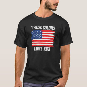 Camiseta Estos colores no llevan bandera estadounidense pat