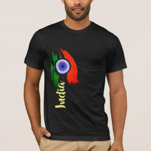 Camiseta Estos colores no llevan la bandera india Orgullo T