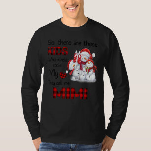 Camiseta Estos niños me llaman Mimi Snowman