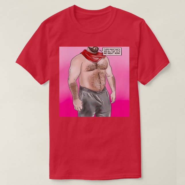 Camiseta Estos pantalones de sudor (Diseño del anverso)