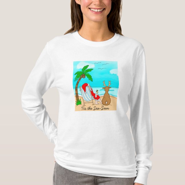 Camiseta Estos son los Navidades de las aves de nieve Sea-S (Anverso)