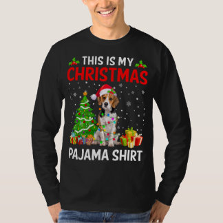 Camiseta Estos son mis Navidades Beagle Dog Pajama Xmas Lig