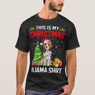 Camiseta Estos son mis Navidades Beagle Dog Pajama Xmas Lig