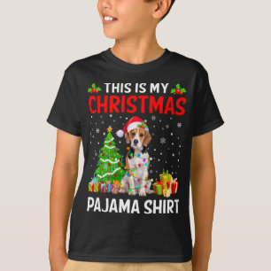 Camiseta Estos son mis Navidades Beagle Dog Pajama Xmas Lig