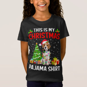 Camiseta Estos son mis Navidades Beagle Dog Pajama Xmas Lig