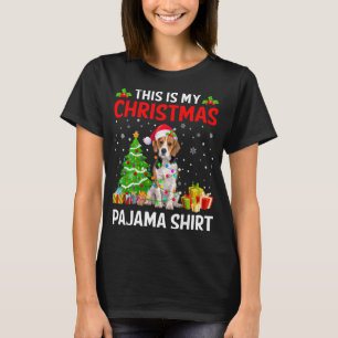 Camiseta Estos son mis Navidades Beagle Dog Pajama Xmas Lig