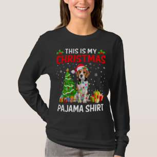 Camiseta Estos son mis Navidades Beagle Dog Pajama Xmas Lig