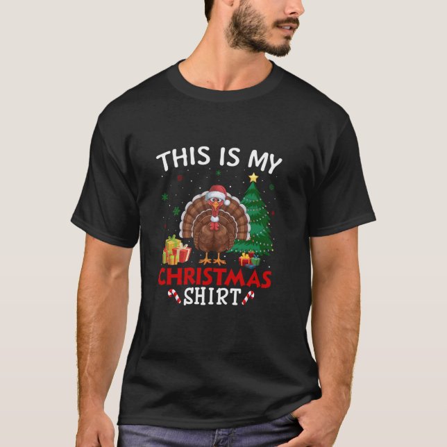 Camiseta Estos son mis Navidades de Papá Noel en Turquía Pa (Anverso)