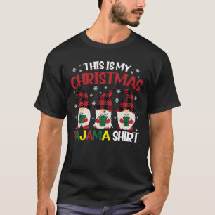 Camiseta Estos son mis Navidades Gnomías familiares de los