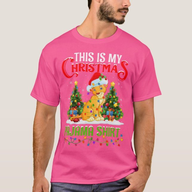 Camiseta Estos son mis Navidades Navidades de leones de mon (Anverso)