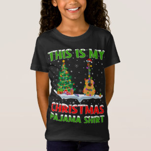Camiseta Estos son mis Navidades Navidades de Pajama Ukulel