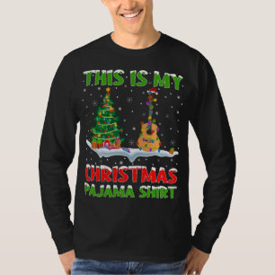 Camiseta Estos son mis Navidades Navidades de Pajama Ukulel