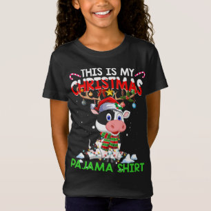 Camiseta Estos son mis Navidades Navidades de renos de vaca