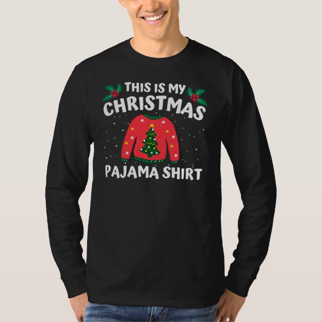Camiseta Estos son mis Navidades Navidades graciosos de la  (Anverso)