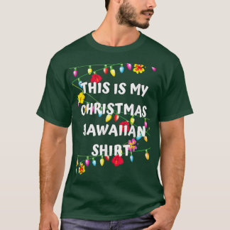 Camiseta Estos son mis Navidades Navidades hawaianos