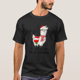 Camiseta Estos son mis Navidades Navidades Llama Pajama Paj