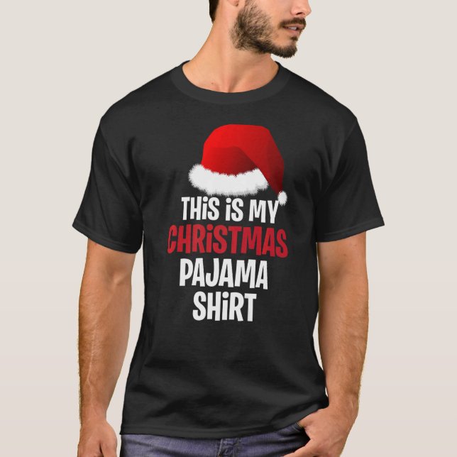 Camiseta Estos son mis Navidades Navidades Pajama (Anverso)