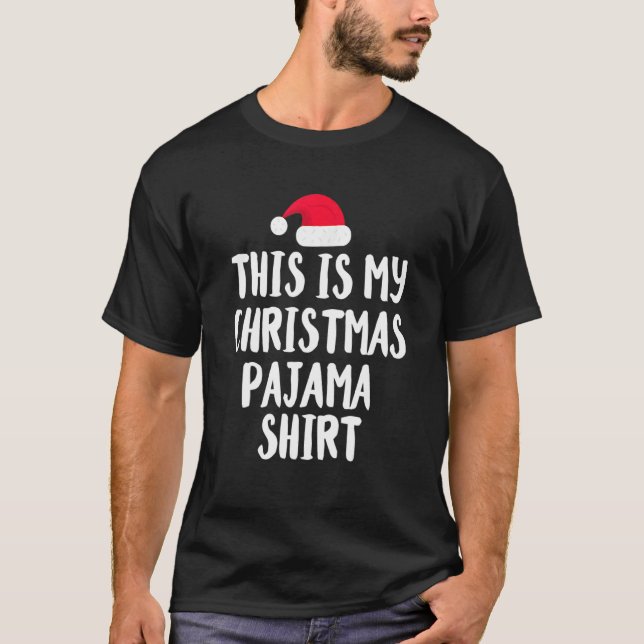 Camiseta Estos son mis Navidades Navidades Pajama 4 (Anverso)
