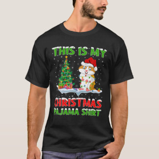 Camiseta Estos son mis Navidades Navidades Pajama Hamster