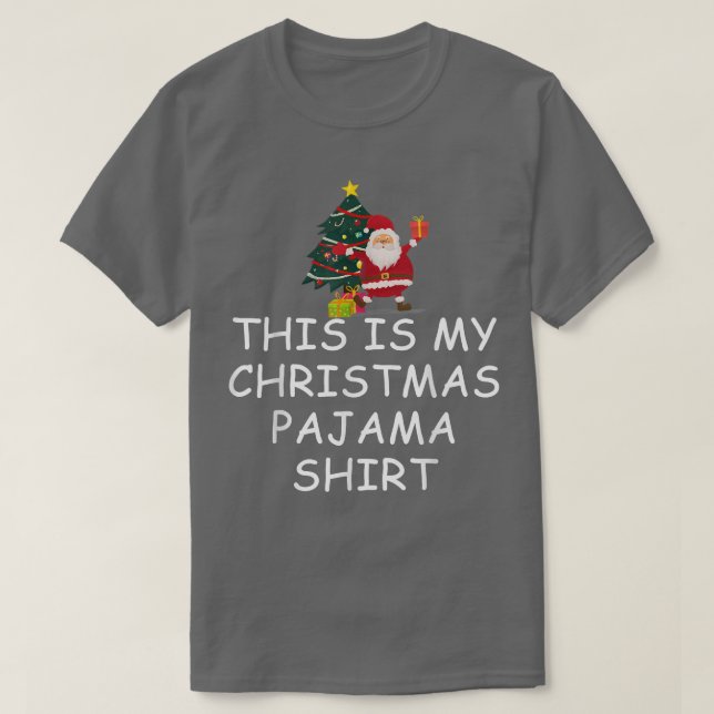 Camiseta Estos son mis Navidades Navidades Pajama Santa Cla (Diseño del anverso)