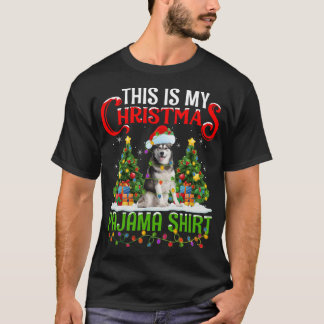 Camiseta Estos son mis Navidades Pajama Alaskan Malamute Ch