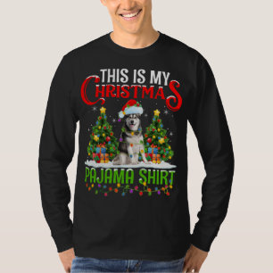 Camiseta Estos son mis Navidades Pajama Alaskan Malamute Ch