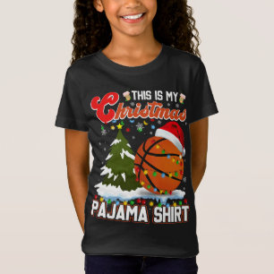 Camiseta Estos son mis Navidades Pajama Basketball Navidade