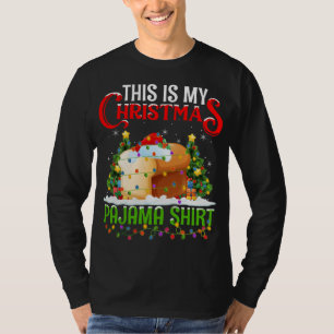 Camiseta Estos son mis Navidades Pajama Bread Food Navidade