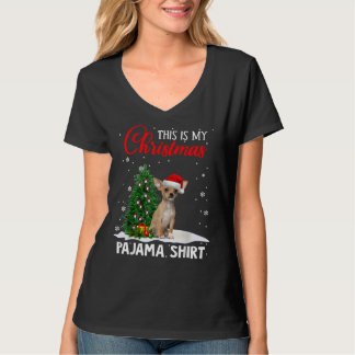 Camiseta Estos son mis Navidades Pajama Chihuahua Xmas Perr