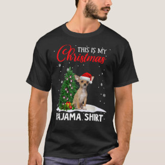 Camiseta Estos son mis Navidades Pajama Chihuahua Xmas Perr