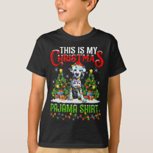 Camiseta Estos son mis Navidades Pajama Dalmatian Dog Chris