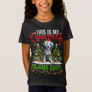 Camiseta Estos son mis Navidades Pajama Dalmatian Dog Chris