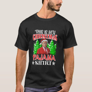 Camiseta Estos son mis Navidades Pajama Funny Trump Santa H