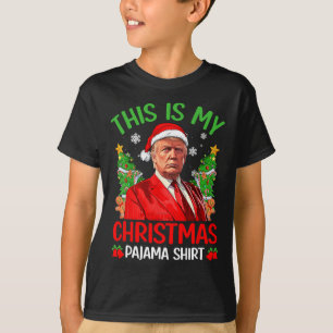 Camiseta Estos son mis Navidades Pajama Funny Trump Xmas Pj
