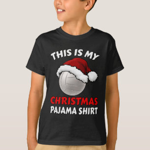 Camiseta Estos son mis Navidades Pajama Funny Volleyball Xm