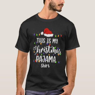 Camiseta Estos Son Mis Navidades Pajama Funny Xmas Pjs Homb