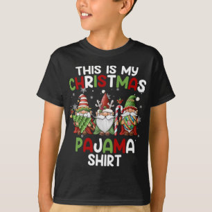Camiseta Estos son mis Navidades Pajama Gnomies Gnome Xmas