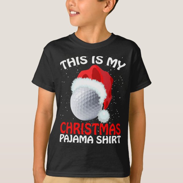 Camiseta Estos son mis Navidades Pajama Golf - Navidades de (Anverso)