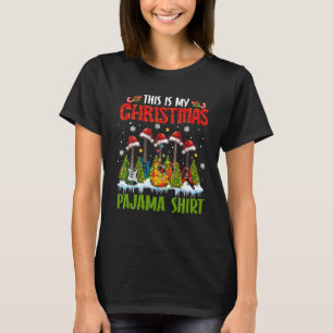 Camiseta Estos son mis Navidades Pajama Guitar Navidad Músi
