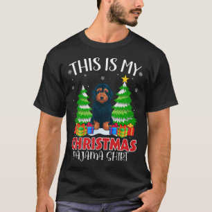 Camiseta Estos son mis Navidades Pajama Labradoodle Dog Xma