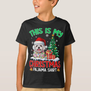 Camiseta Estos son mis Navidades Pajama Maltese Perros Aman