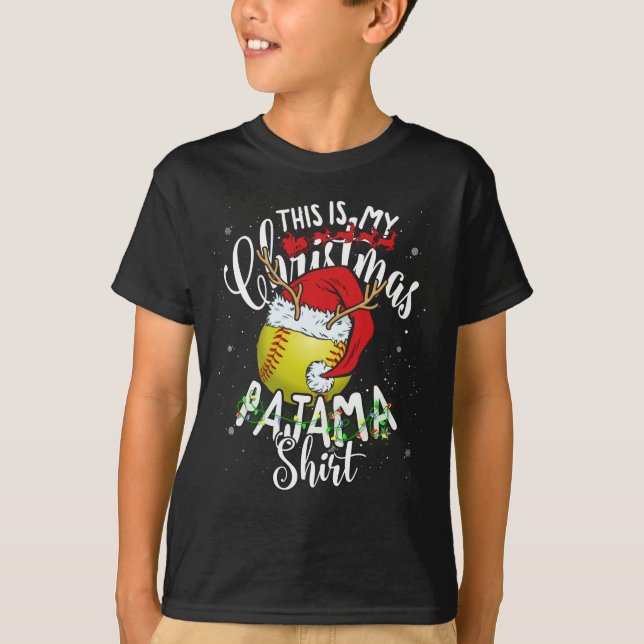 Camiseta Estos son mis Navidades Pajama Navidades de Softba (Anverso)